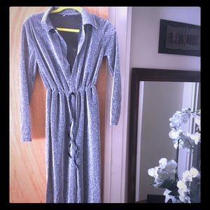 NWT -Metallic jumpsuit M/L